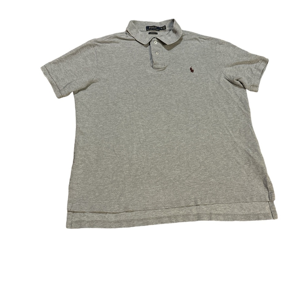 Polo Ralph Lauren Custom Fit Polo Grey and Navy Blue Size XL